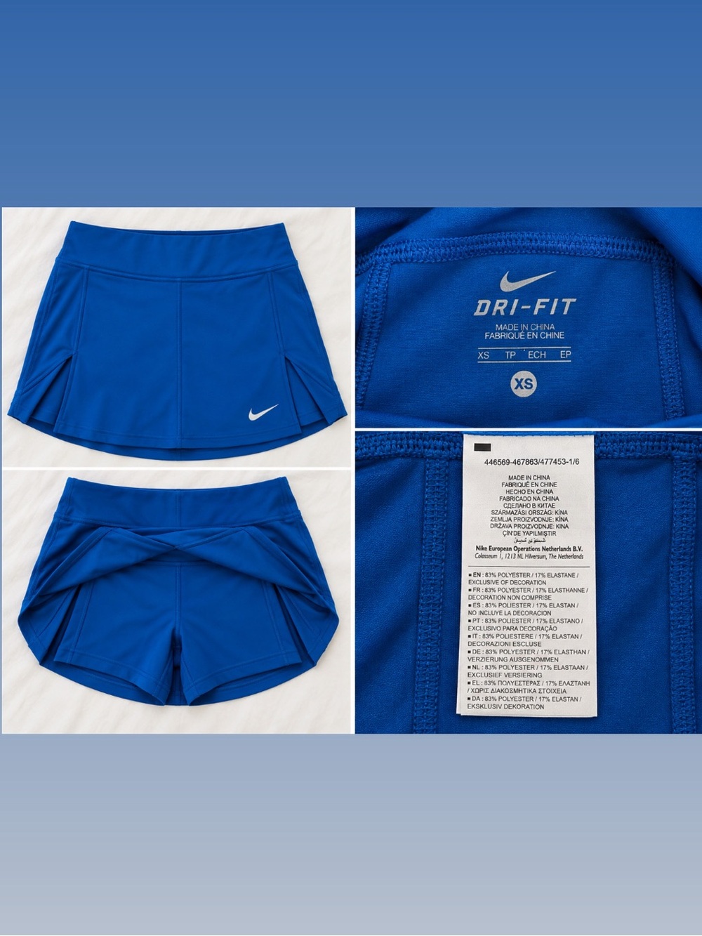 Nike Dri-FIT Women’s Royal Blue Athletic Skort Skirt